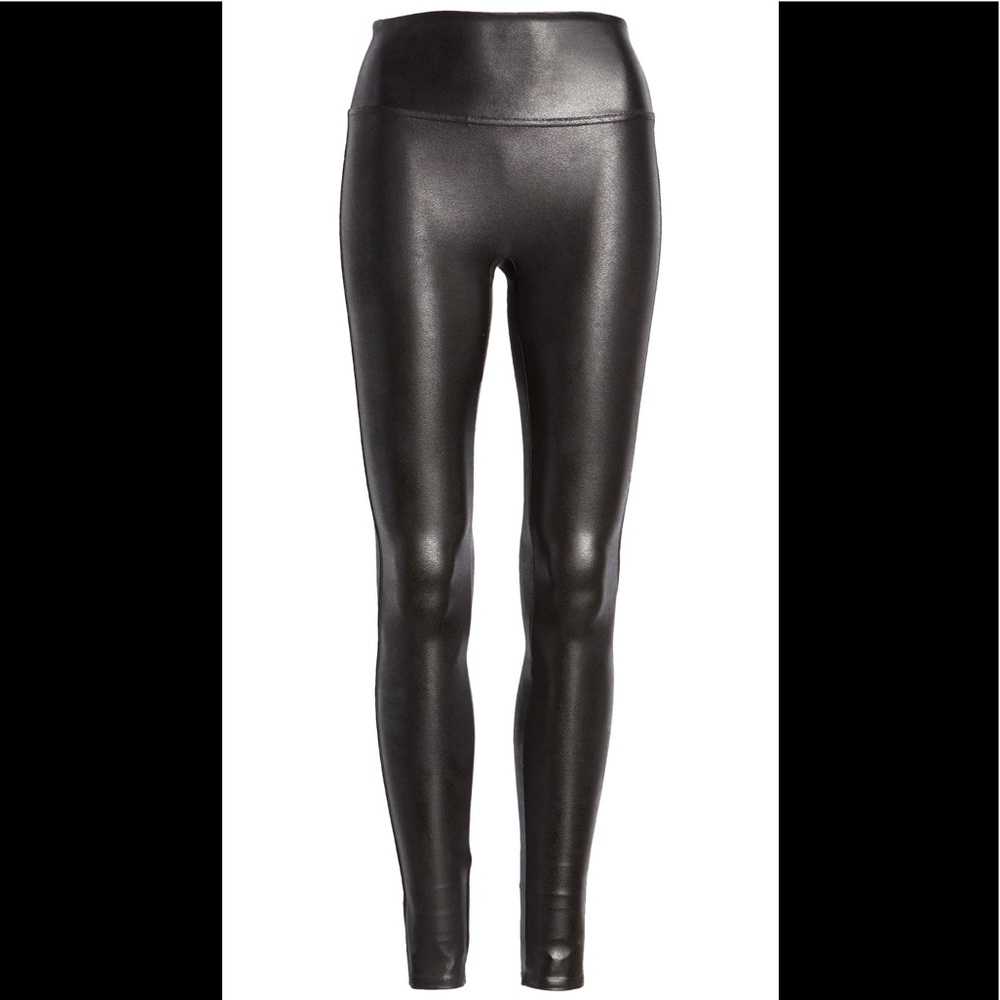 SPANX Faux Leather Leggings XS Regular Inseam